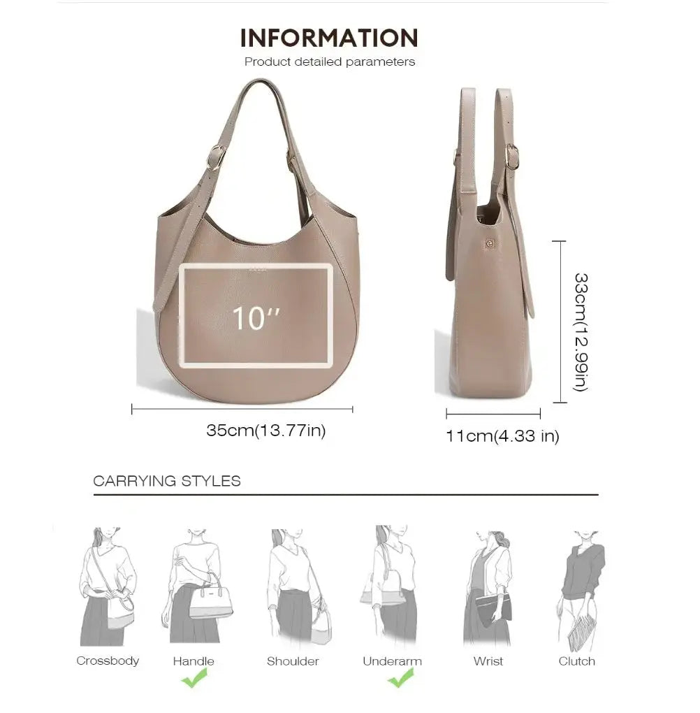 grand sac shopper hobo porté épaule A4