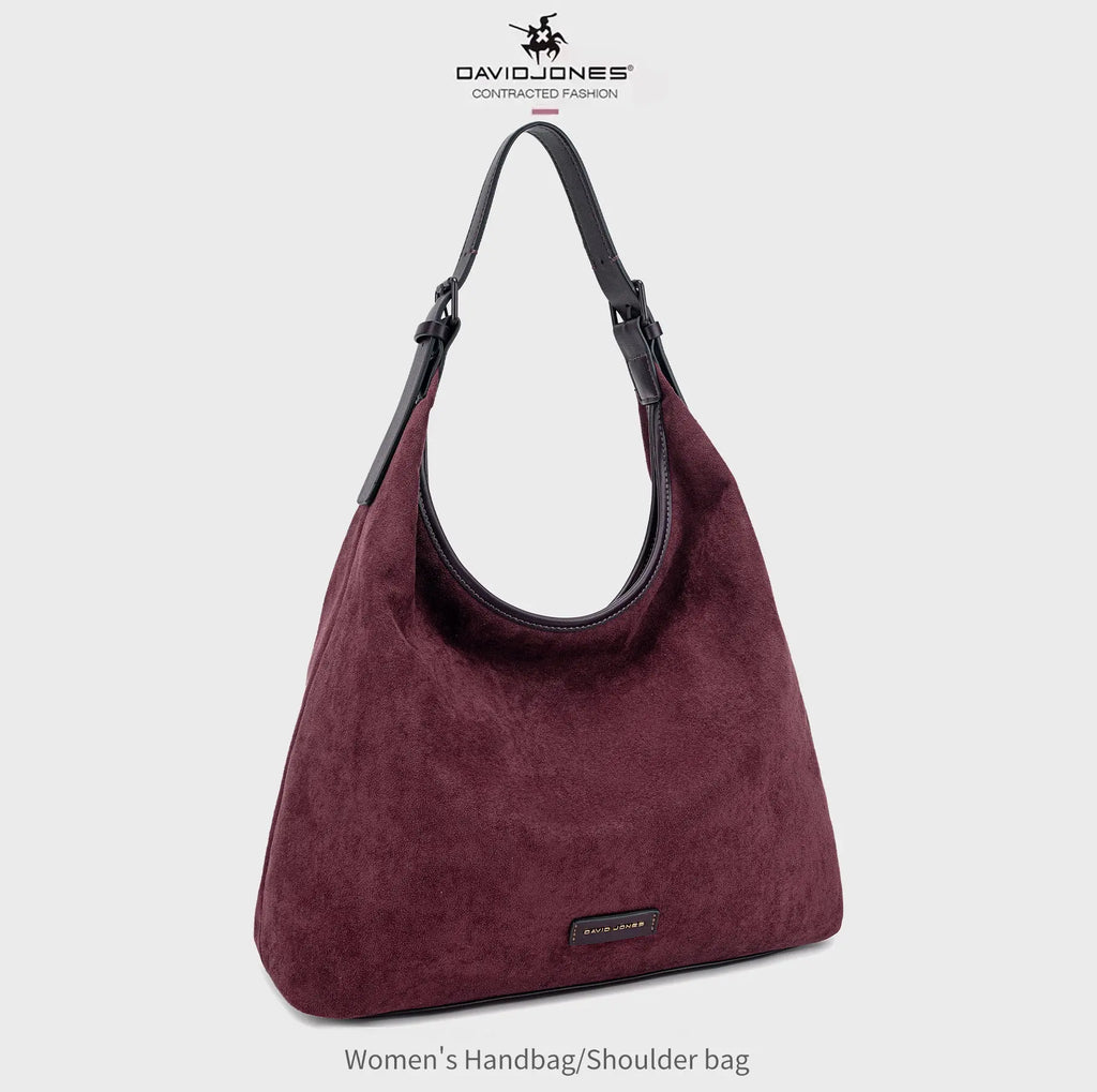 Grand Sac Hobo Souple Effet Daim