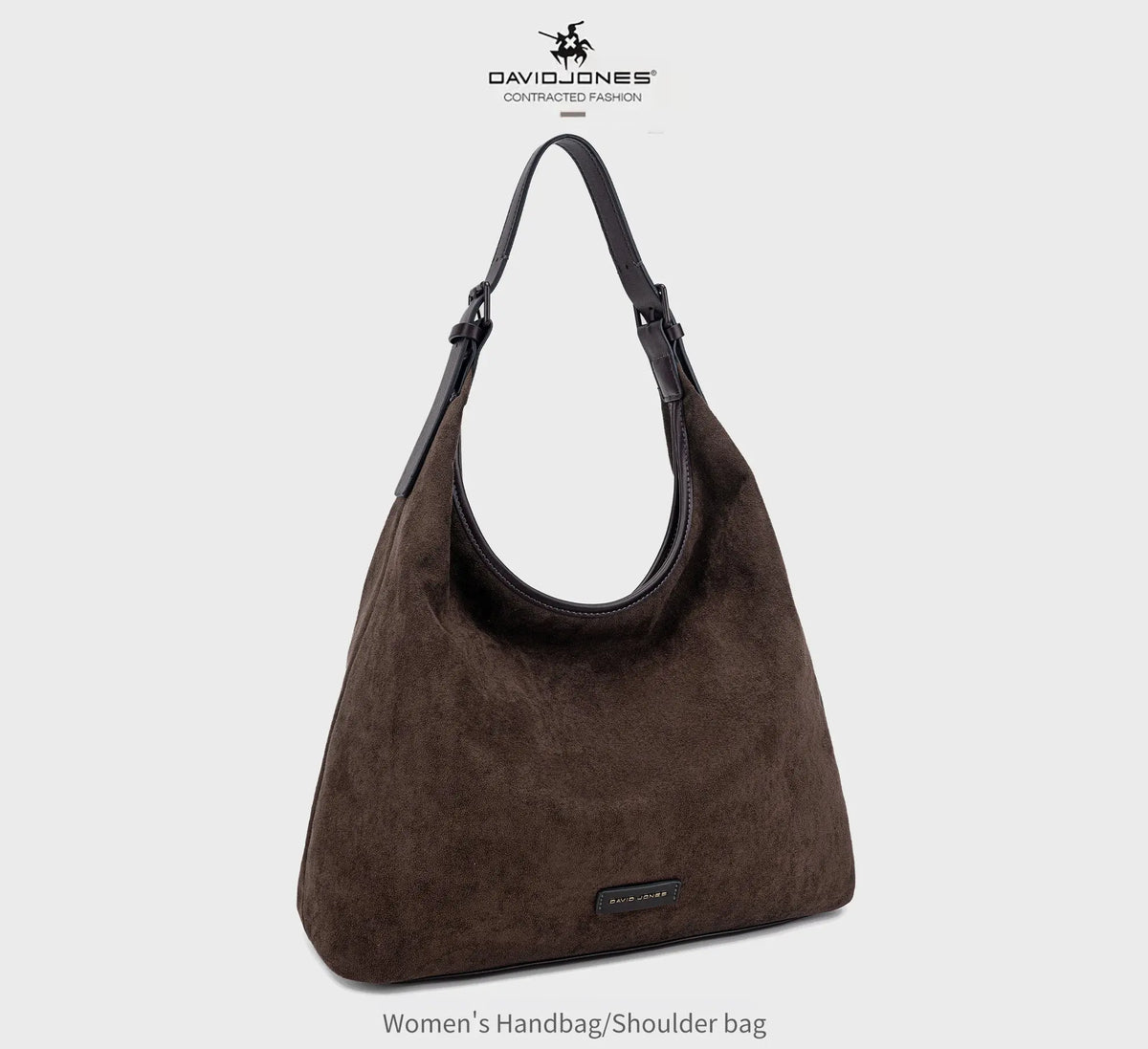 Grand Sac Hobo Souple Effet Daim