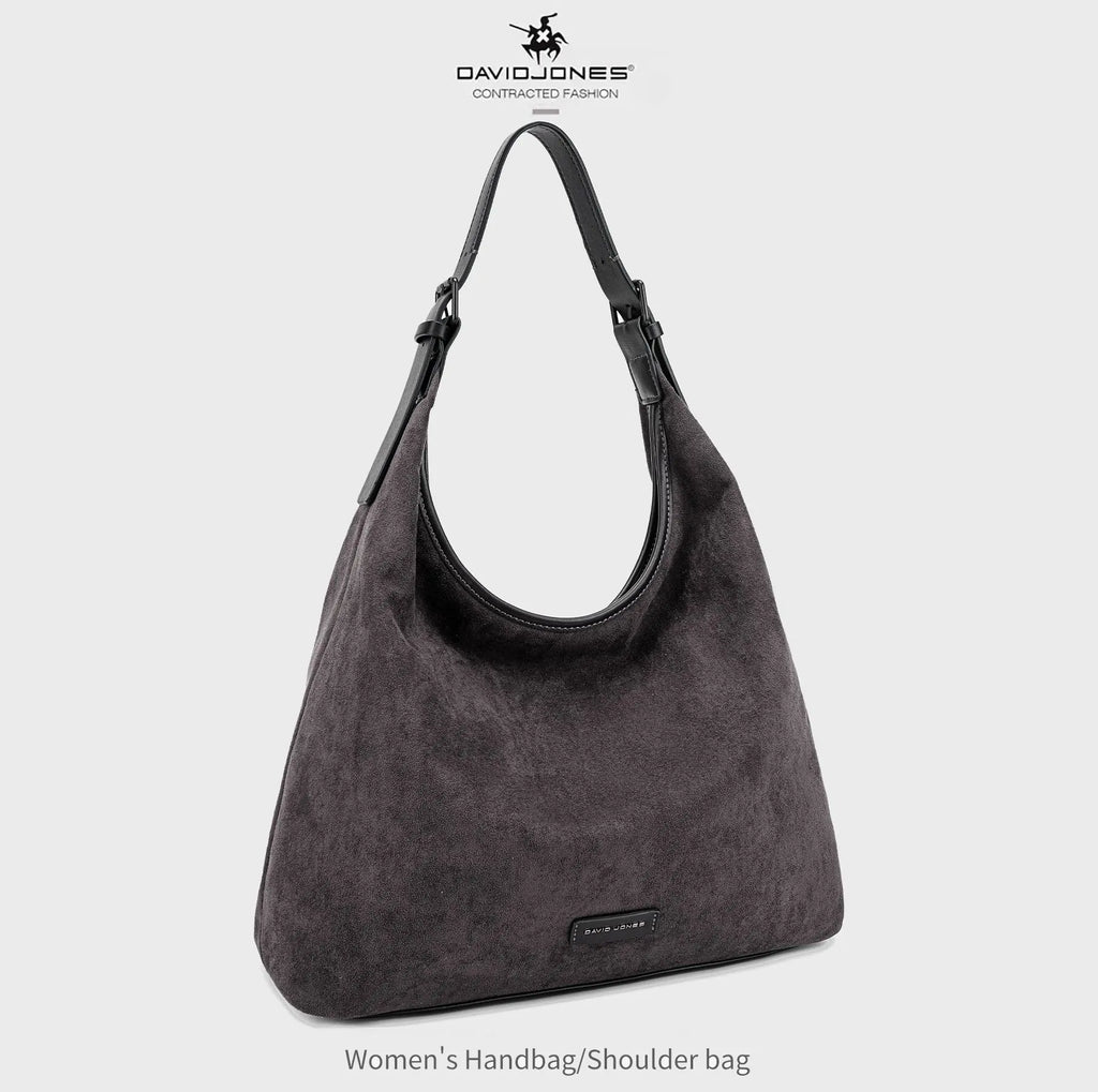 Grand Sac Hobo Souple Effet Daim