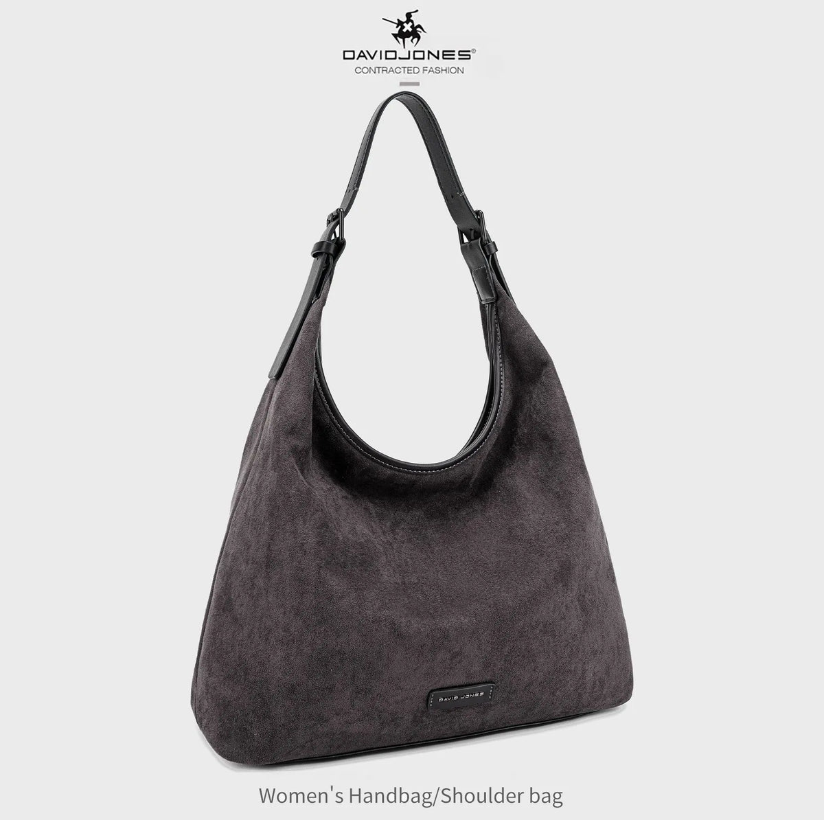 Grand Sac Hobo Souple Effet Daim