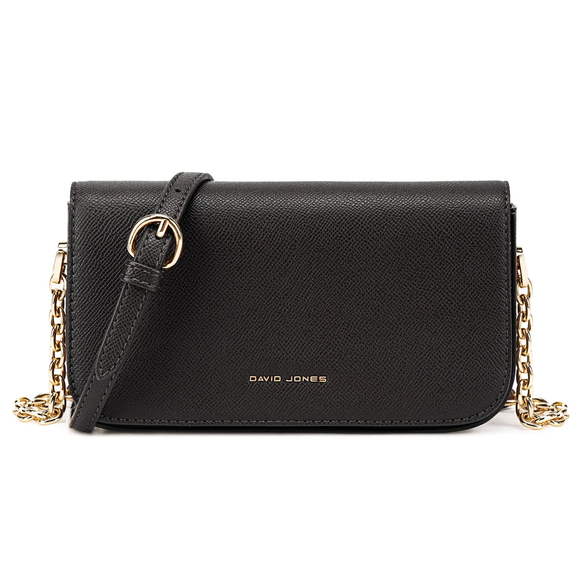 Petit Sac Bandoulière Femme à Rabat et Chaîne Dorée