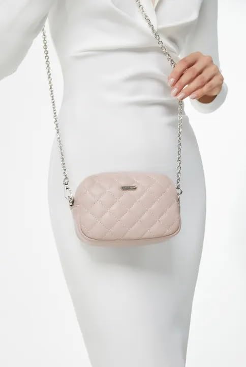 Mini sac bandoulière matelassé chaine David Jones