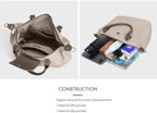 Sac à Main Cabas en Nylon Souple avec Bandoulière Capacité Moyenne David Jones