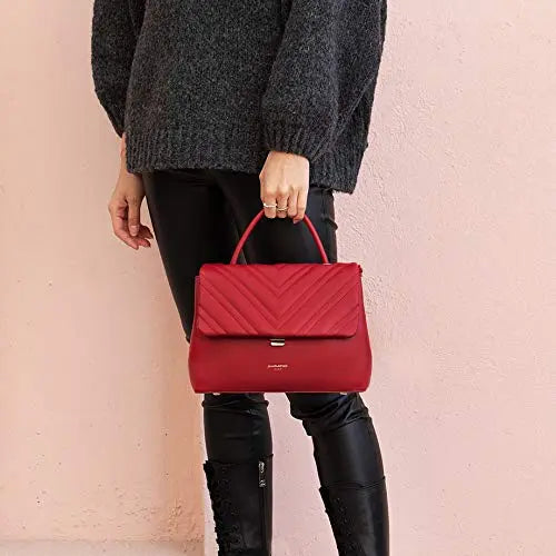 Sac à main bandoulière matelassé David Jones