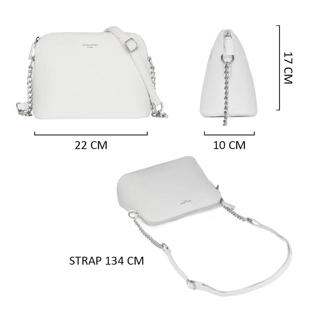 Petit sac bandoulière chaîne semi-rigide David Jones