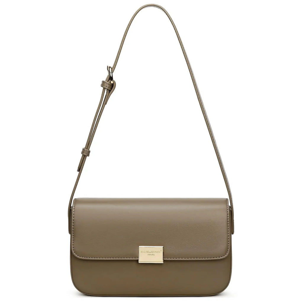 Petit sac bandoulière rabat rigide David Jones