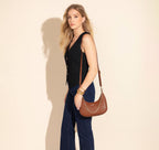 Petit sac porté épaule forme banane David Jones