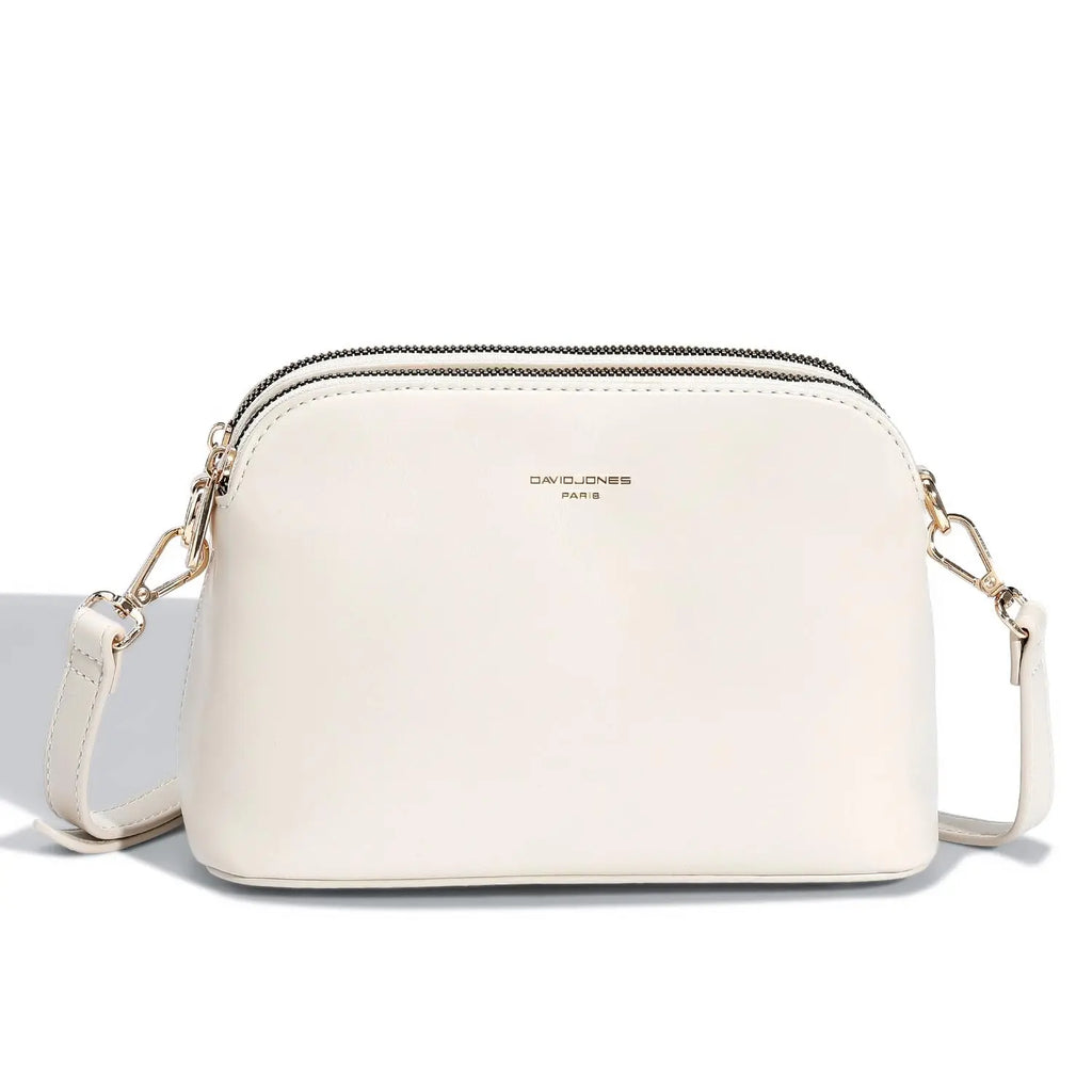 Petit sac bandoulière 3 zip poches David Jones
