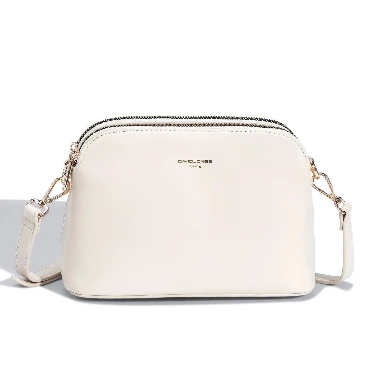 Petit sac bandoulière 3 zip poches David Jones
