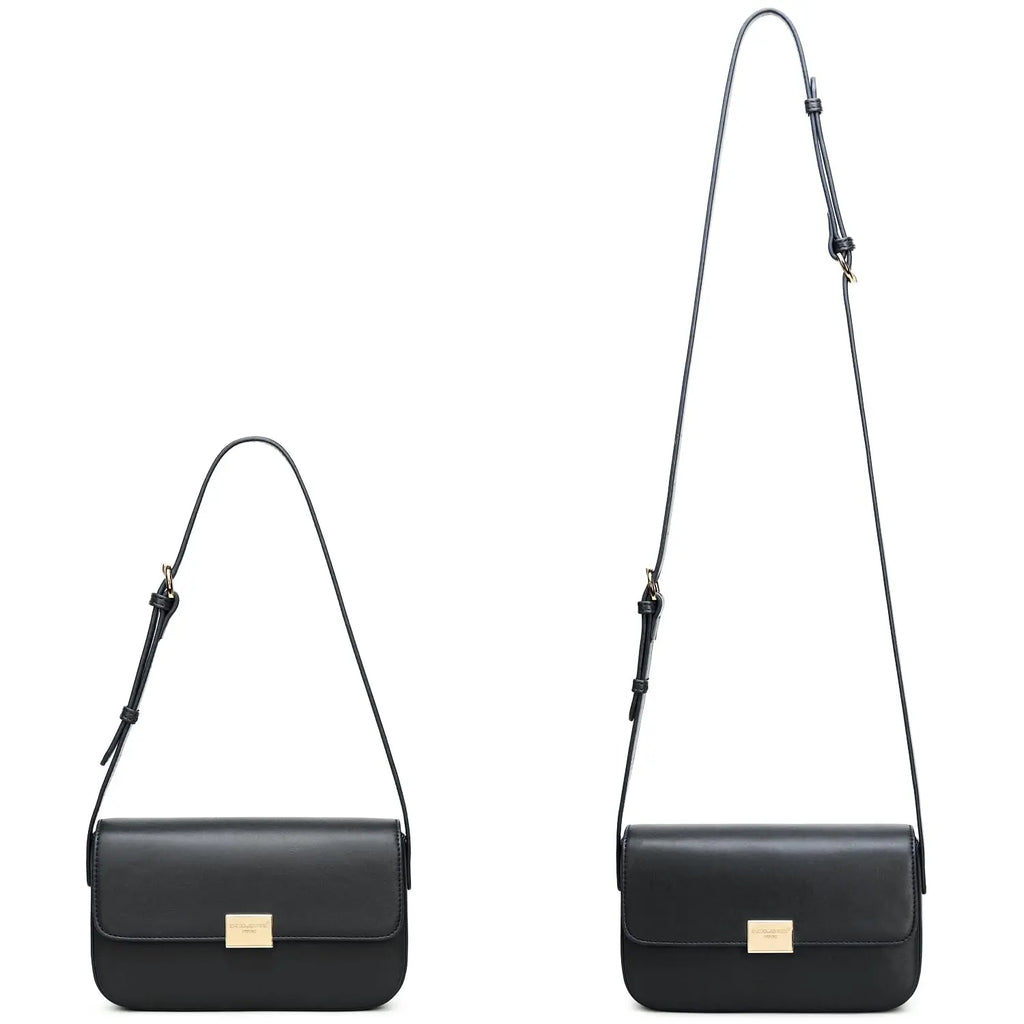 Petit sac bandoulière rabat rigide David Jones