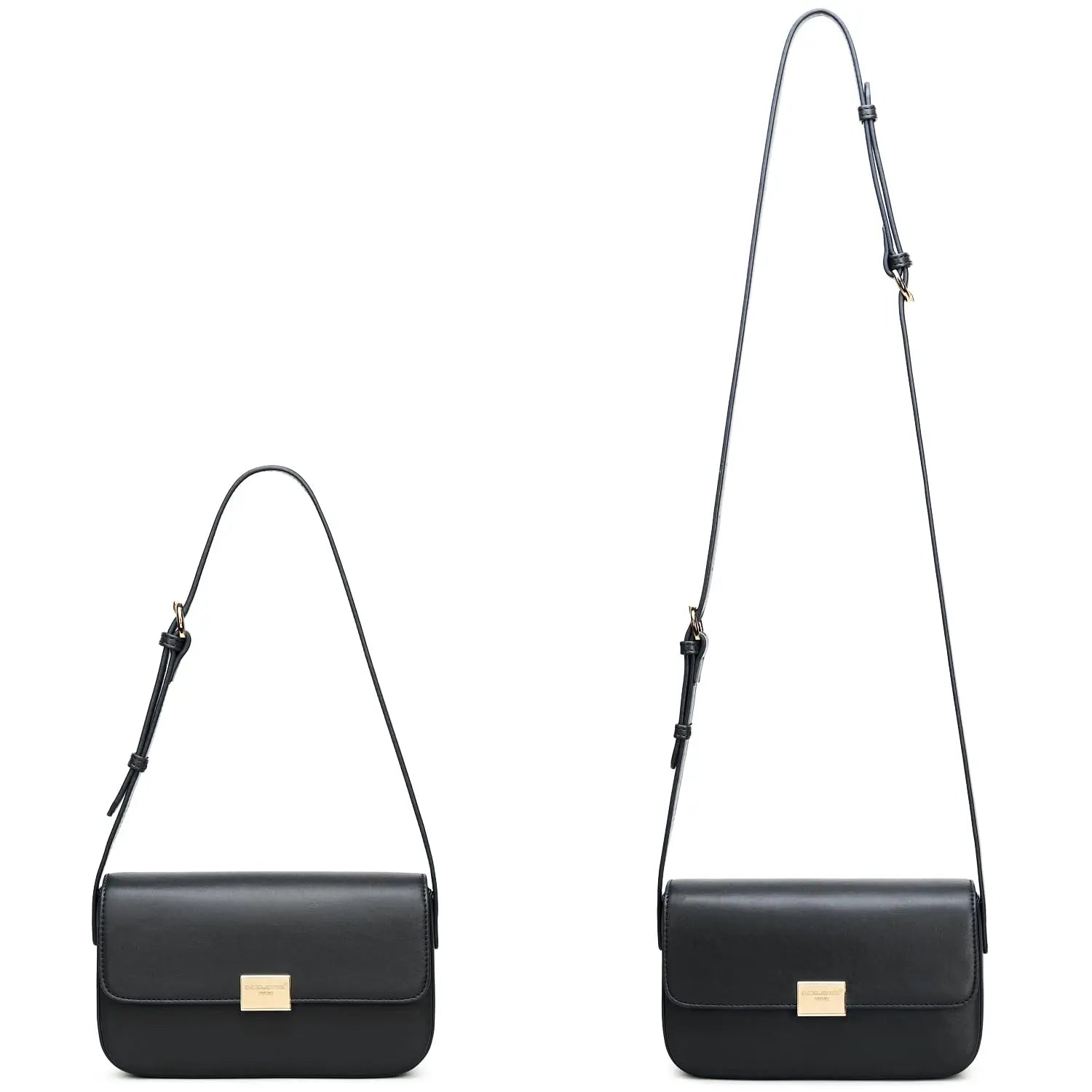 Petit sac bandoulière rabat rigide David Jones