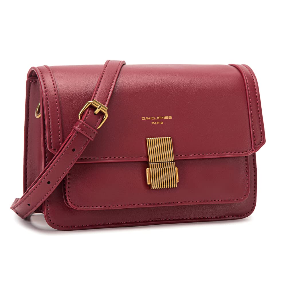 Petit sac bandoulière rabat David Jones