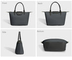 Sac à Main Cabas en Nylon Souple avec Bandoulière Capacité Moyenne David Jones