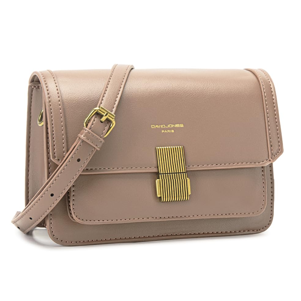 Petit sac bandoulière rabat David Jones