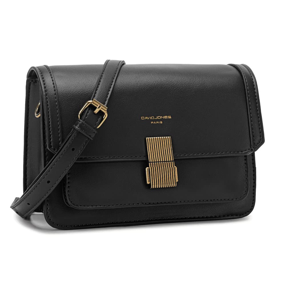 Petit sac bandoulière rabat David Jones