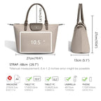 Sac à Main Cabas en Nylon Souple avec Bandoulière Capacité Moyenne David Jones
