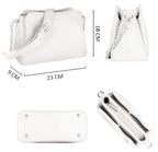 Petit sac bandoulière 3 compartiments David Jones