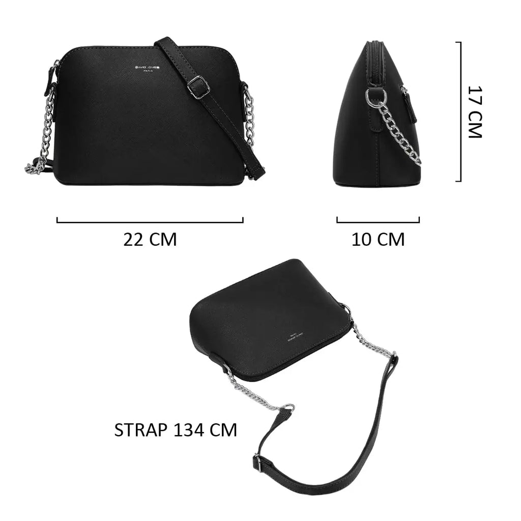 Petit sac bandoulière chaîne semi-rigide David Jones