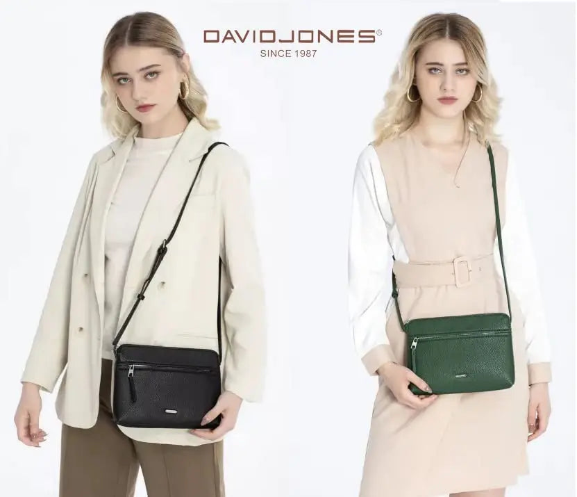 Sac bandoulière sacoche plate David Jones