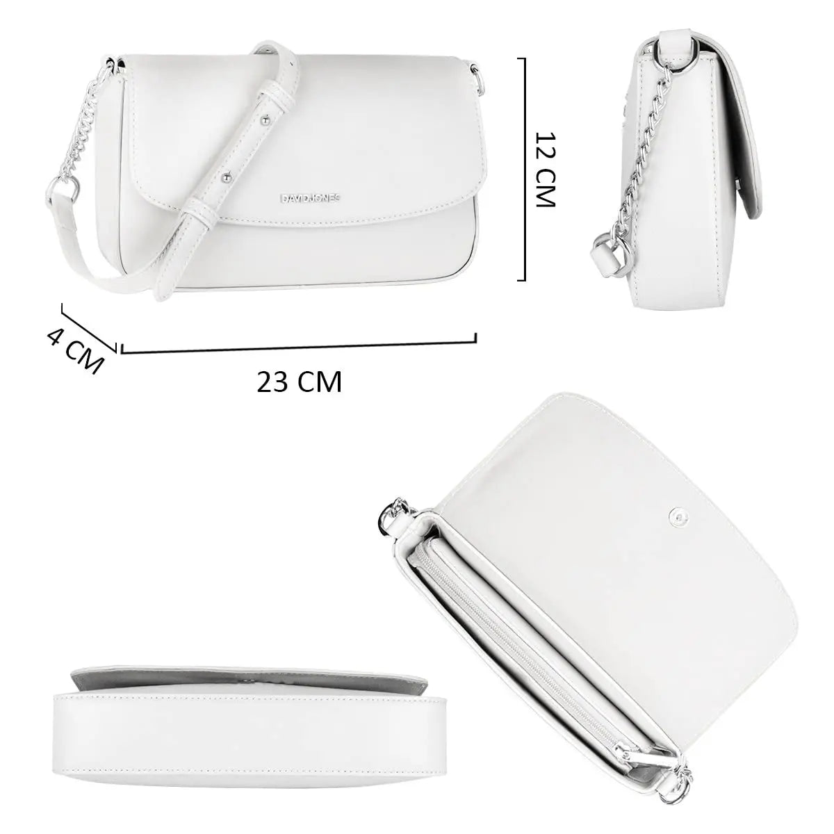 Sac bandoulière à rabat David Jones