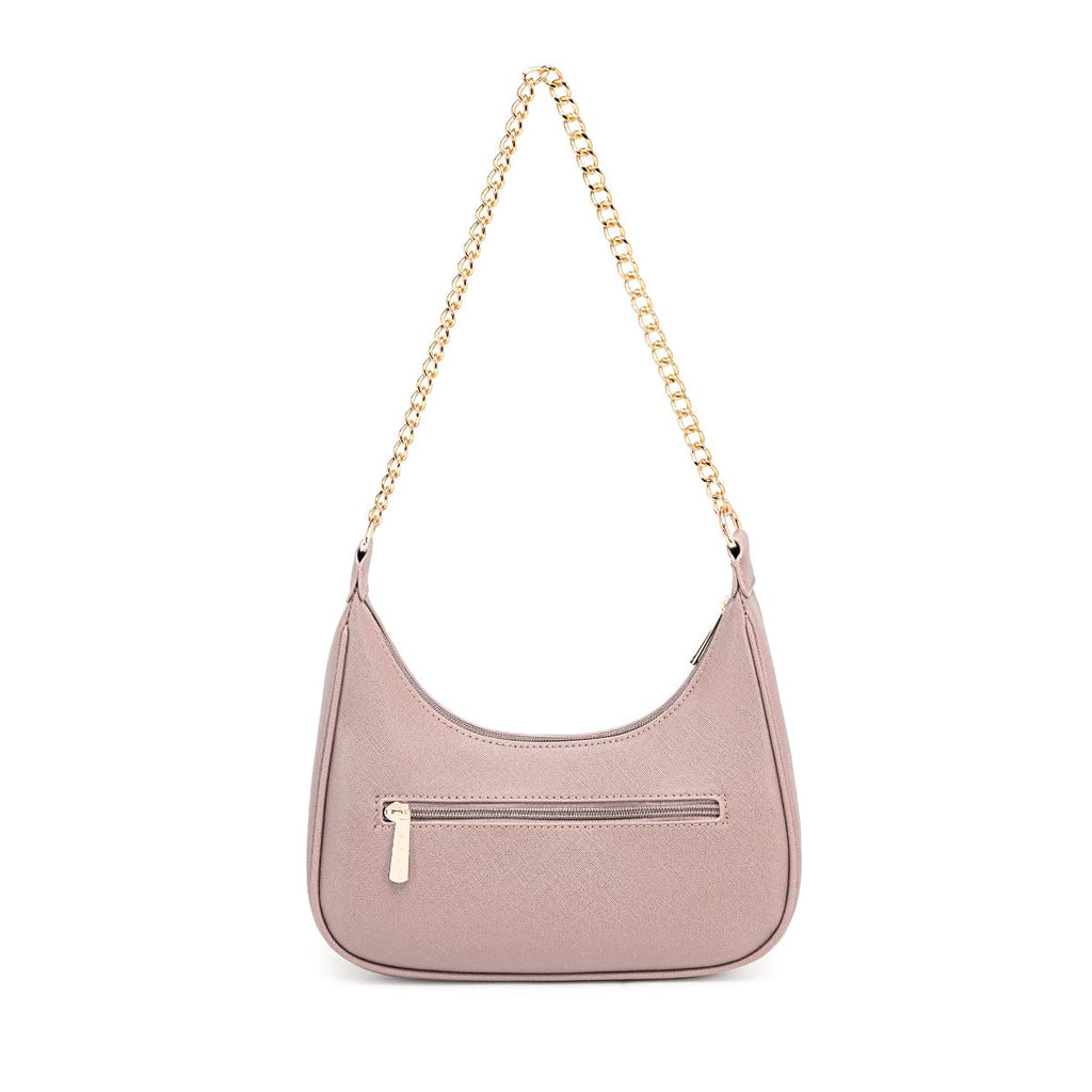 Petit sac porté épaule forme banane David Jones