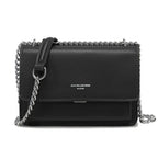Sac bandoulière chaîne rabat David Jones