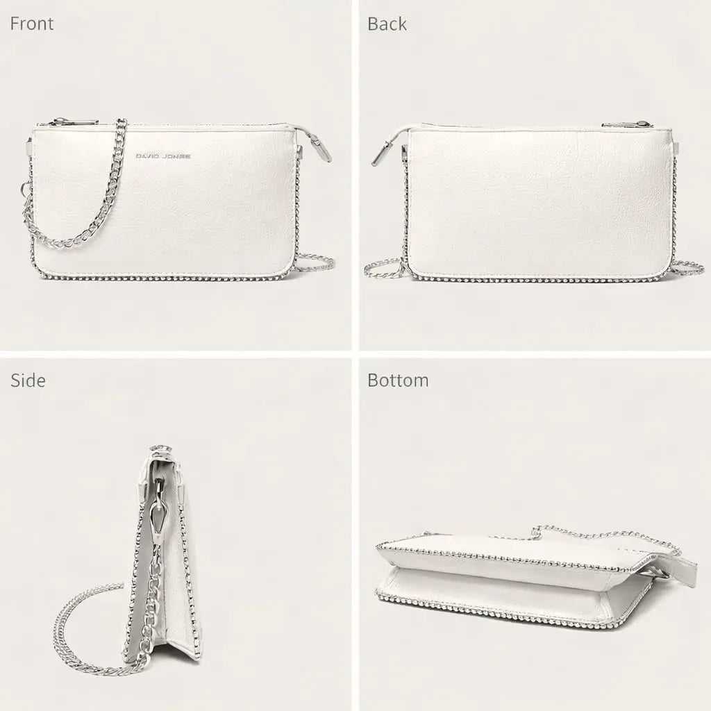 Petit sac bandoulière perle David Jones