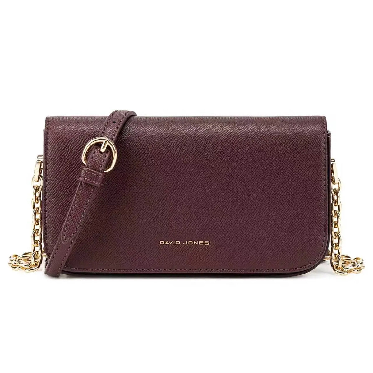 Petit Sac Bandoulière Femme à Rabat et Chaîne Dorée