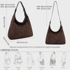 Grand Sac Hobo Souple Effet Daim