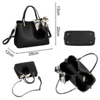 Sac à main femme tricolore pompon CRAZYCHIC