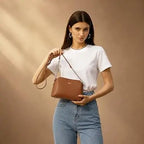 Petit sac bandoulière 3 compartiments David Jones