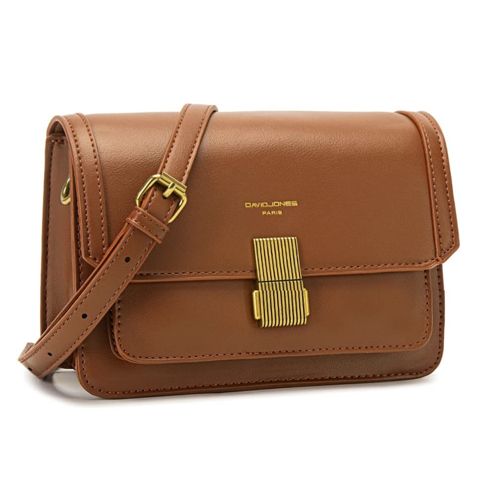 Petit sac bandoulière rabat David Jones