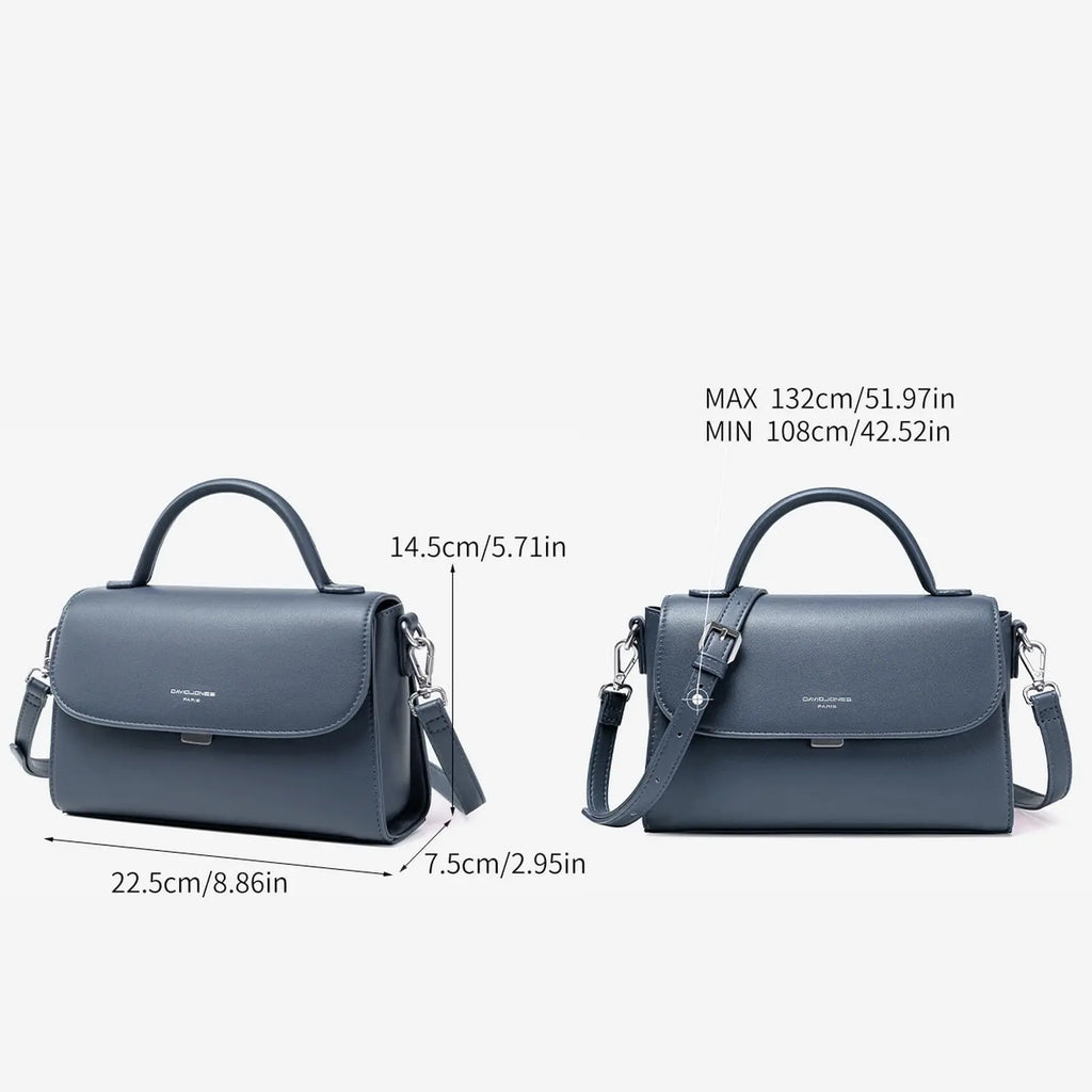 Sac bandoulière besace rabat David Jones