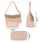 Sac bandoulière pailletté tricolore CRAZYCHIC