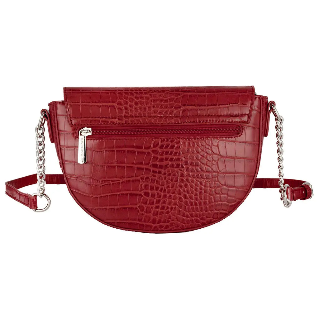 Petit sac bandoulière crocodile David Jones