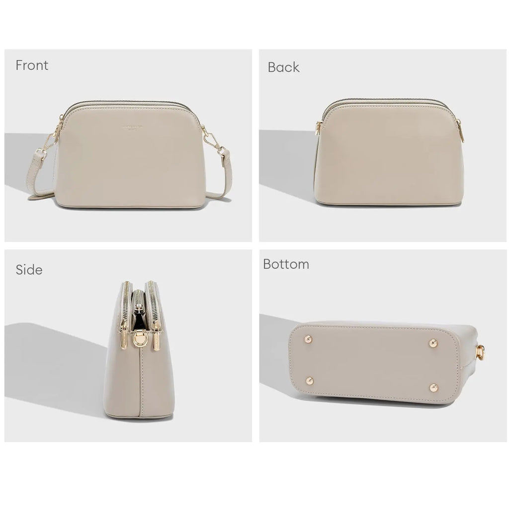 Petit sac bandoulière 3 zip poches David Jones