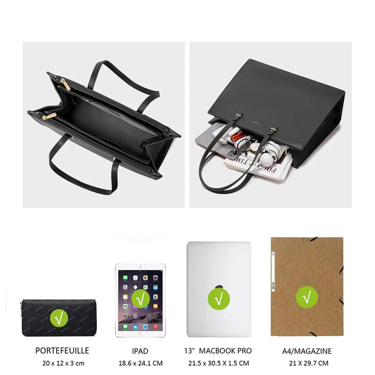 Sac à main cabas XL David Jones