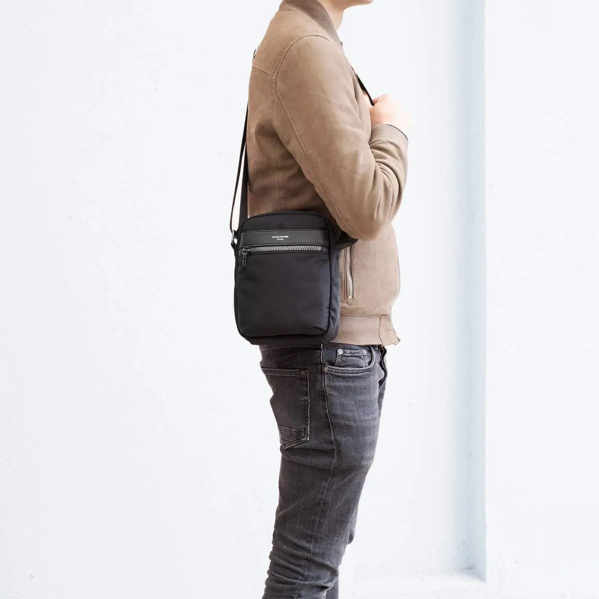Sacoche en nylon bandoulière David Jones