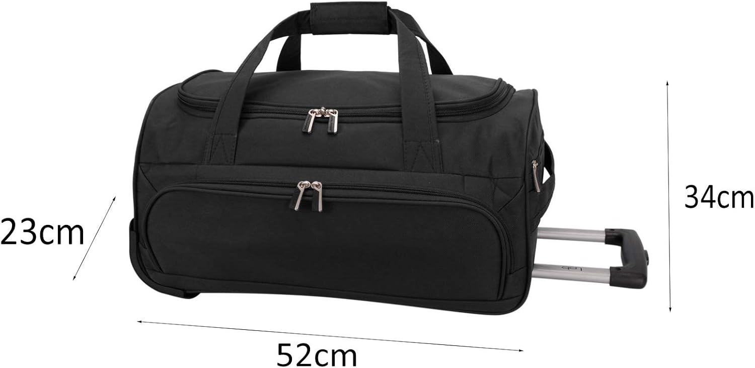 Sac Voyage à Roulettes - Trolley Cabine Souple Bagage à Main David Jones