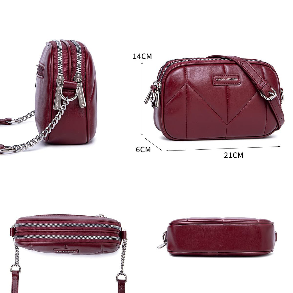 Petit sac bandoulière multipoche David Jones