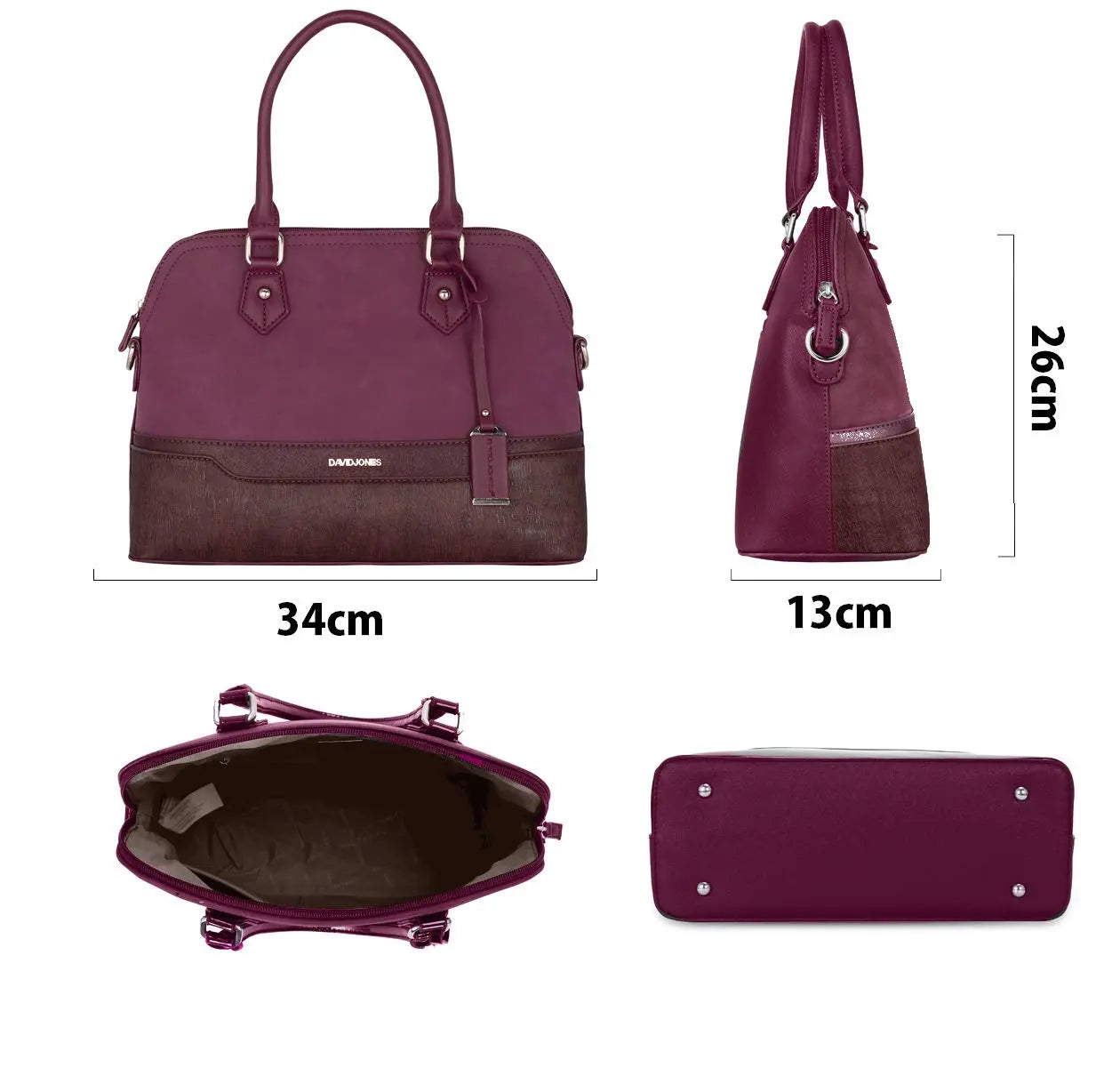 Sac à main bugatti tricolore David Jones
