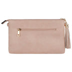 Sac bandoulière souple pailletté tricolore pompon CRAZYCHIC
