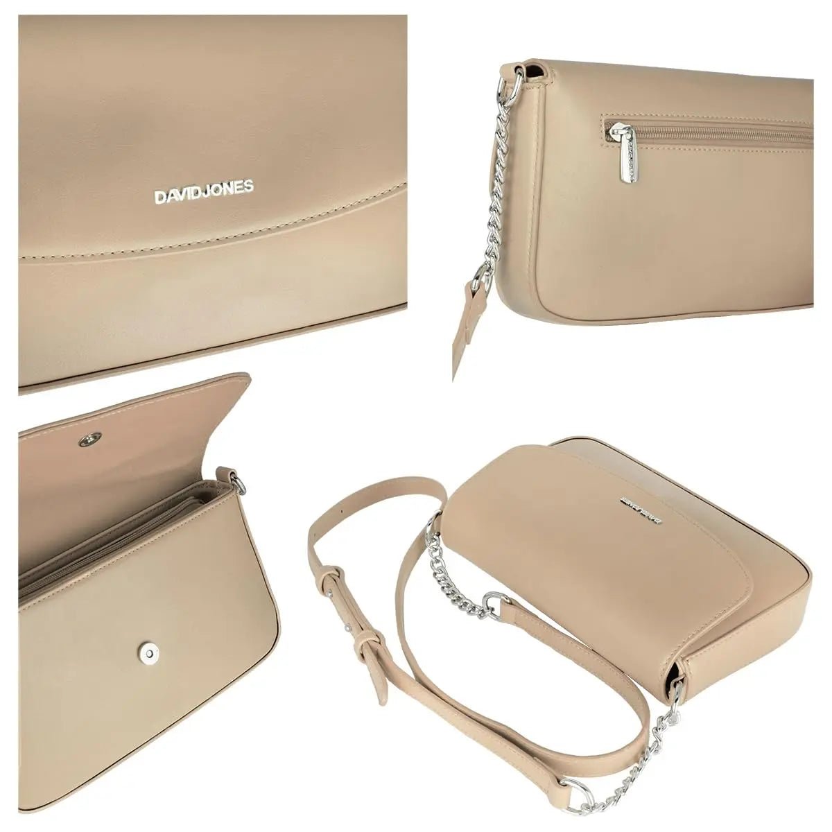 Sac bandoulière à rabat David Jones