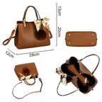Sac à main femme tricolore pompon CRAZYCHIC
