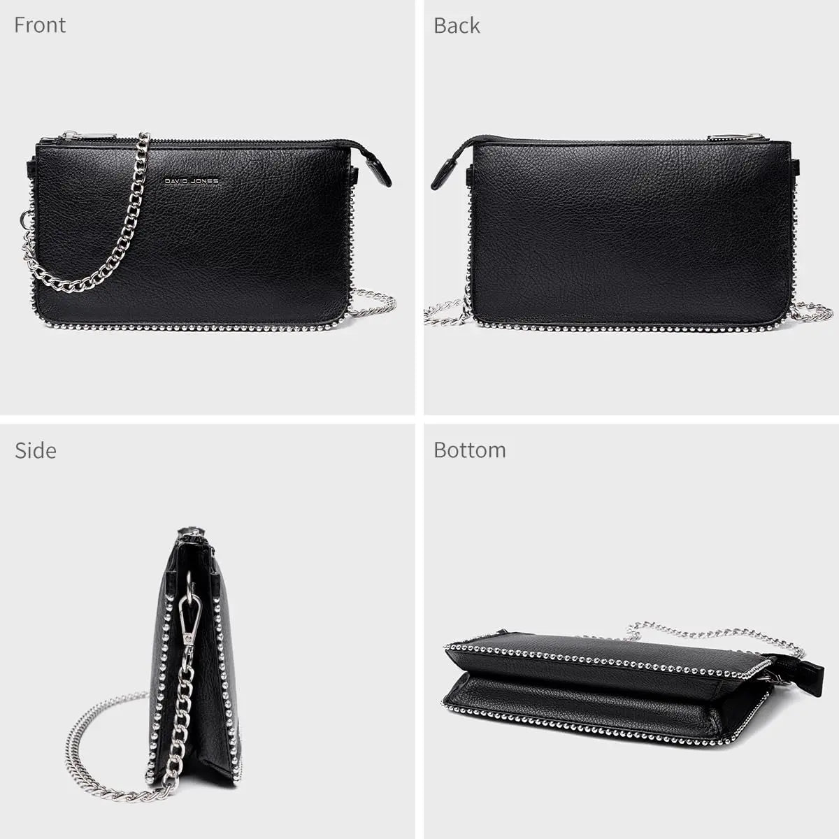 Petit sac bandoulière perle David Jones