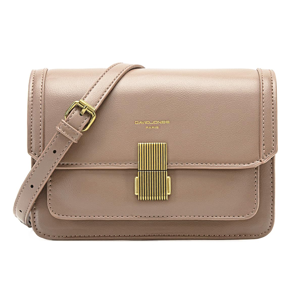 Petit sac bandoulière rabat David Jones