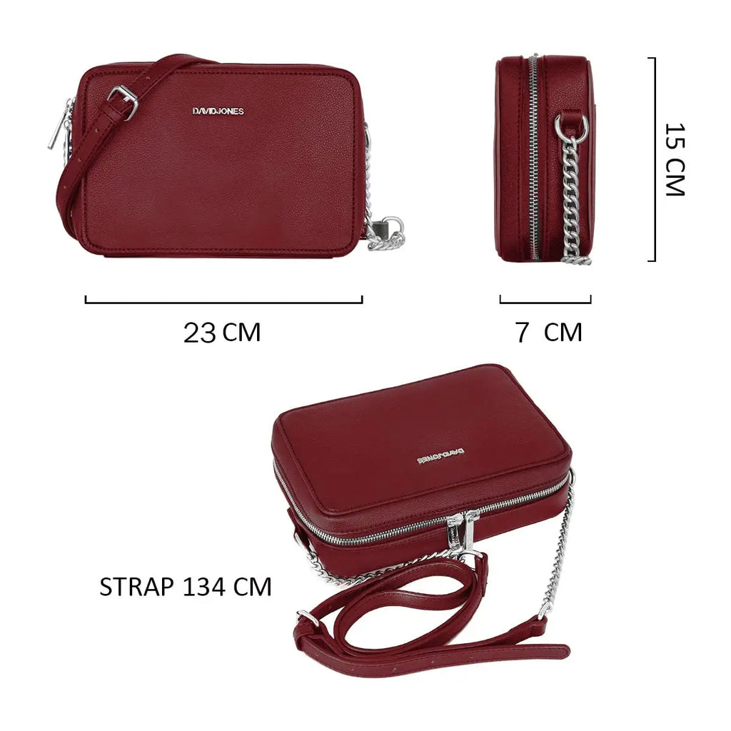 Petit sac bandoulière rectangulaire David Jones