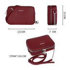 Petit sac bandoulière rectangulaire David Jones