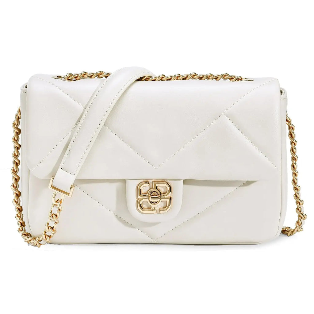 Petit sac bandoulière matelassé rabat David Jones